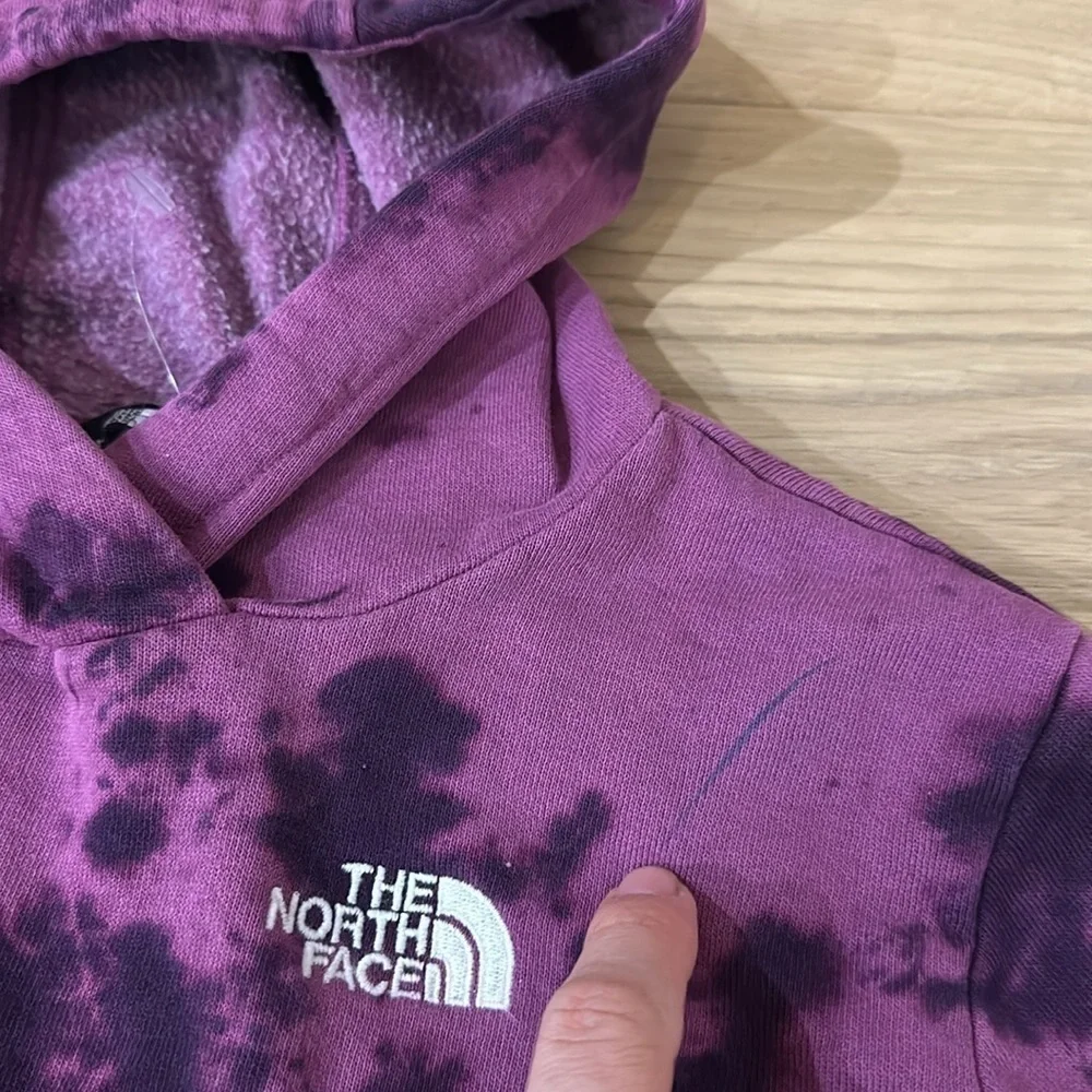The North Face Purple Tie Dye Kids Pullover Hoodie Medium 7/8